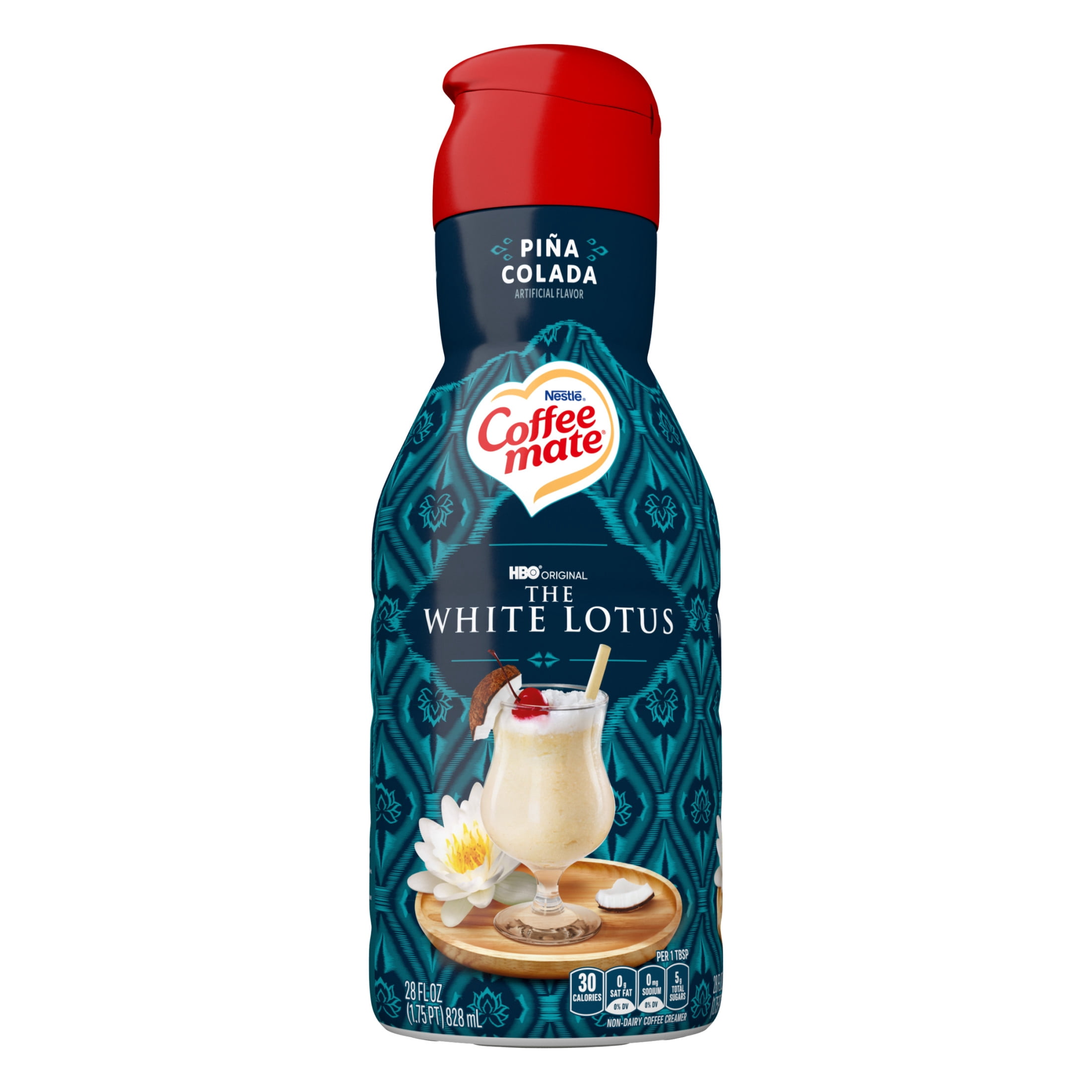 Coffee mate White Lotus Pina Colada Liquid Non-Dairy Coffee Creamer, 28 fl oz