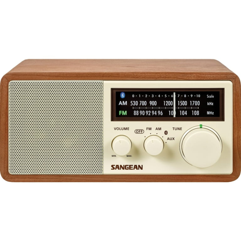 Sangean WR-16 AM/FM Bluetooth Wooden Cabinet Radio - Walmart.com