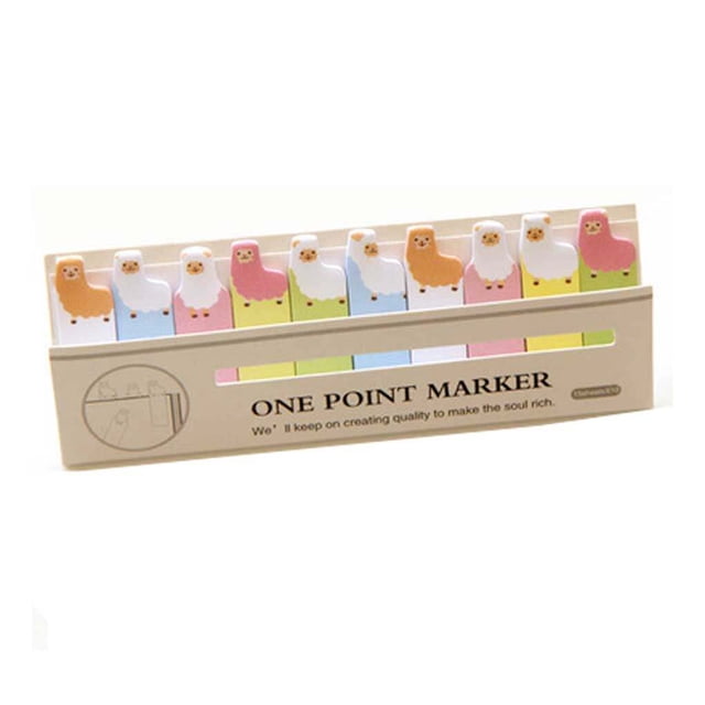 kurtrusly Convenience Sticker Animal Bookmark Tab Note Memo Marker Portable Small Home Office School Students for Kids Children Type 6