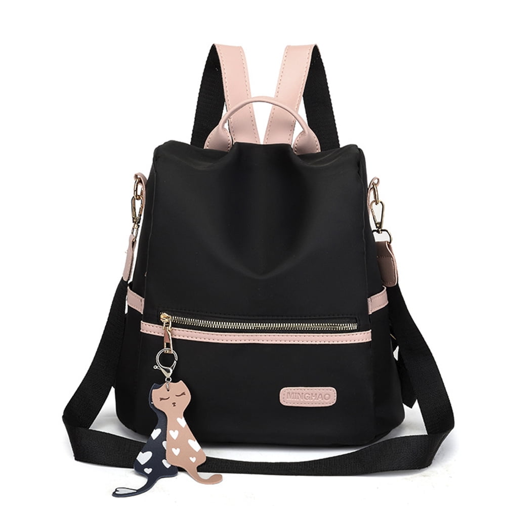 Women Leather Backpack Rucksack Anti-Theft Girls Casual Bear School Shoulder Bag 