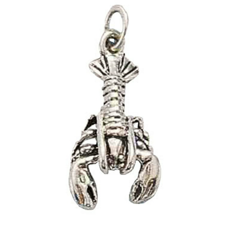 Sterling Silver 8 4.5mm Charm Bracelet With Attached 3D Louisiana