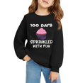 thumbnail image 3 of Ruyang The 100th Day Of School Sweatshirts Girls Cute Graphic Preppy Pullover Sweatshirt Oversized Back To 𝐒chool Shirt, 3 of 7