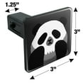 thumbnail image 5 of Panda Skull Optical Illusion Spooky Tow Trailer Hitch Cover Plug Insert, 5 of 6