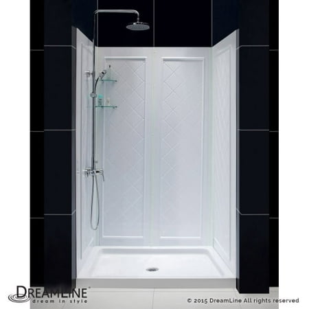 Dreamline DL-6193 SlimLine Shower Installation Package with 76-3/4