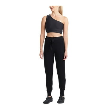 Josie Natori 289100 Solstice Asymmetrical Cropped Top size XL Black MSRP $48