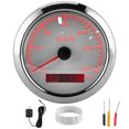 thumbnail image 2 of Odometer IP67 Instrument for Boat Car Yacht Motorcycle Black  for GPS Speedometer Marine Speedometer Ship Speedometer Motorcycle Speedometer GPS Speedometer 85mm, 2 of 8