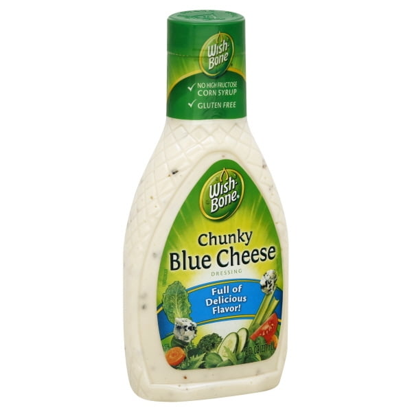 WishBone Chunky Blue Cheese Dressing 8 fl. oz. Bottle