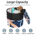 thumbnail image 2 of PhooArto Drawstring Cosmetic Bag, Barrel Shaped Portable Travel Makeup Bags, Cartoon Octopus Wave Pattern Large Capacity Waterproof Multifunctional Bucket Toiletry Bag, 2 of 6