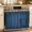 Blue, variant on Marble Green Oven Skirt Curtain 27"Wx20"L, Waterproof Ruffled Stove Cover Skirt with 8 Ribbon Ties, Retro Abstract Ombre Gold Nature Cracks Decorative Oven Door Curtain for Kitchen Dishwasher Cabinet