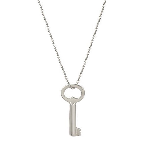 Sterling Silver Key Pendant Necklace, 18"
