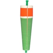 (6 pack) Comal Weighted Popping Fishing Float, Red/Green