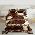 thumbnail image 2 of Castle Fairy Cow Bull Print 3-Piece Full Size Comforter Sets for Women Men Teenagers,Farmhouse Animal Bedding Comforter Set,Bohemian Aztec Lightweight Bedding Sets,Breathable Home Decor, 2 of 8