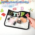 thumbnail image 4 of Bolsas de maquillaje Teling DIY, de chenilla, 8 unidades, color negro, 4 of 7