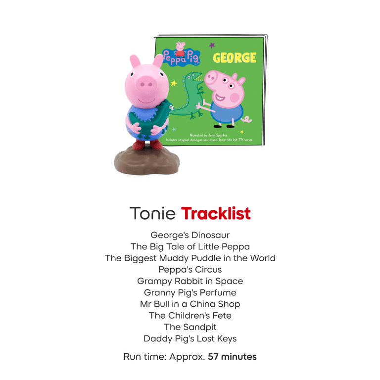 tonies Peppa Pig George Audio Play Figurine for Portable Speaker