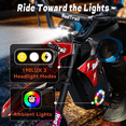 thumbnail image 4 of TOKTOO 36V Electric Dirt Bike for Kids, Peak 700W Kids Electric Dirt Bike, Gift for Boys Girls Aged 4-10Y, 3 Speed Modes, Max 15.5 MPH,13.7 Miles Long Range, 3 Headlight Modes, Red, 4 of 10
