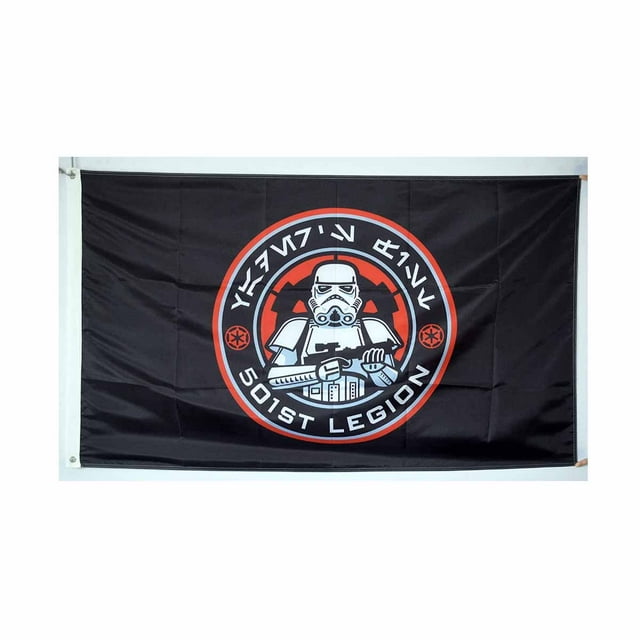 Tapiz decorativo con forma de bandera Storms Troops Imperials Stormtroopers, 90 x 150 cm