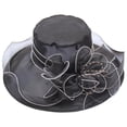 thumbnail image 2 of Polyester Jean Beanie Hats for Women Pink Fashion Hollowed out Weekend Aldult Bucket Washed Denim Hole Teens Frayed Ripped Vintage Fisherman Cap Packable Outdoor Sun, 2 of 6