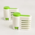 thumbnail image 2 of 5pairs Bread Kitchen Stratification Cutting Bakeware Tool Leveler Fixator Cut Slicing Green Slicer Layer Accessories Plastic Shopgreen Layers for Toast Cutter Cake Slice Pastry, 2 of 5