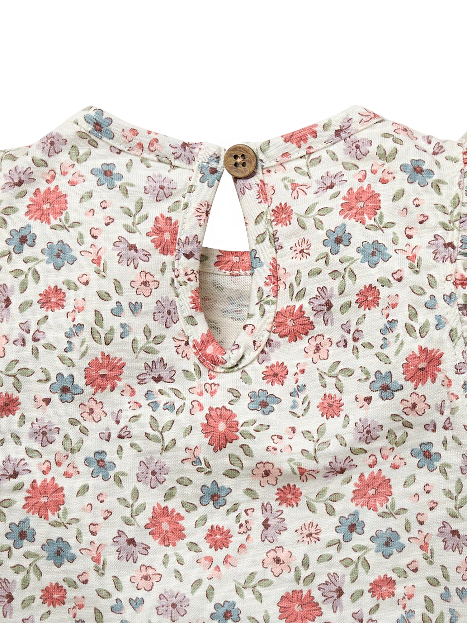 Modern Moments by Gerber Baby Neutral Organic Ruffled Sleeve Top, Sizes 0/3 Months - 24 Months