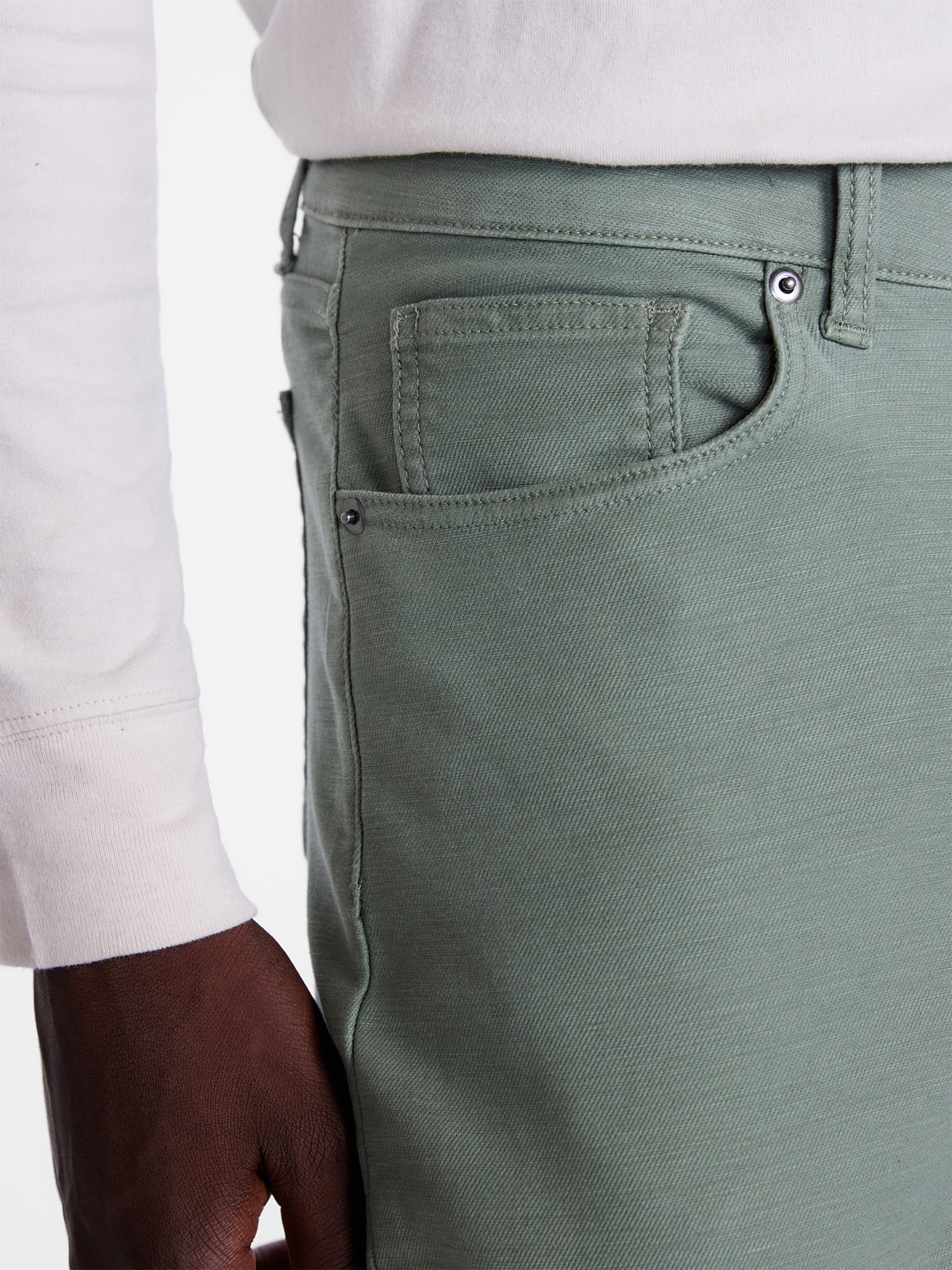 George Men's and Big Men's 5 Pocket Terry Pants, Sizes 29x30 to 44x30