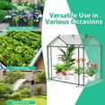 thumbnail image 4 of Mini Greenhouse 33.5"x 23.2"x 32.5", Durable Green House Kit with PVC Cover, Greenhouse for Outdoor Indoor Small Green House Garden Nursery Plant Cover Tent for Gardening Germination and Seedling, 4 of 8