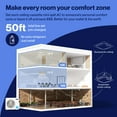 thumbnail image 3 of DELLA 35,000 BTU 2 Zone (12K+18K) Ceiling Cassette Mini Split AC, Ultra Heat -13℉, 360° Airflow, Covers 1550 Sq.Ft, Energy Star, 22.5 SEER2, 208-230V, Work with Alexa, Pre-Charged Heat Pump,25ft Kits, 3 of 7