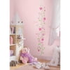 Little Princess Hearts Bows Self Stick Growth Chart Accent