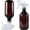 Amber, variant on 2 Pack 360° Spray Bottles, 16 oz Plastic Small Containers with Adjustable Spray Nozzles, Spray Bottles for Hair, Cleaning Solutions, BBQ and Plants Amber&Clear