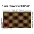 thumbnail image 3 of Homewish Modern Abstract Geometric Fabric by the Yard 1 Yard,Minimalism Grid Checkered Home Decor Fabric by the Yard,Black Yellow Plaid Sewing Fabric For Teens,Luxury Bedroom Decor, 3 of 6