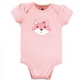 thumbnail image 4 of Hudson Baby Infant Girl Cotton Bodysuits 3pk, Lovely Fox, 6-9 Months, 4 of 4