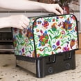 thumbnail image 2 of Toaster Covers 2 Slice, Paisley Waterproof Bread Machine Cover Fits for Standard 2 Slice Toasters, Home Decor Toaster Protection with Hanging Rope, 2 of 7
