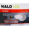 thumbnail image 2 of Halo FSS153TWH Outdoor Integrated LED Single Head Security Flood Light, 1500 lumens, Adjustable Color temperature, 3000K 4000K or 5000K, 17 Watts 70,000 hour Die-Cast Aluminum, White LED Floodlight, 2 of 5