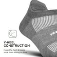 thumbnail image 5 of Feetures High Performance Ultra Light Ankle Sock - No Show Socks for Women & Men with Heel Tab - Heather Gray, XL - (1 Pair), 5 of 6
