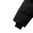 thumbnail image 5 of Zpanxa Girls Hooded Drawstring Waist Long Puffer Jacket Kids Loose Bubble Warm Winter Coat with Big Cargo PocketsBlack 11-12Years, 5 of 5