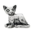thumbnail image 3 of Sphinx Cat Charm .925 Sterling Silver Antique Finish Reflection Beads - QRS1268, 3 of 5
