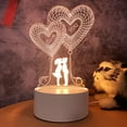 thumbnail image 6 of SharkTRUE Heart Balloons Night Light 3D Love Lamp Night Light, Valentines Day Anniversary Birthday Christmas for Women Present Gifts, 6 of 9
