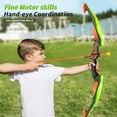 thumbnail image 2 of Kiddopark Kids Bow and Arrow Set - LED Light up Archery Toy Set with 10 Suction Cup Arrows, Target & Quiver, Indoor and Outdoor Toys for Children Boys Girls ,Gift Eligible, 2 of 6