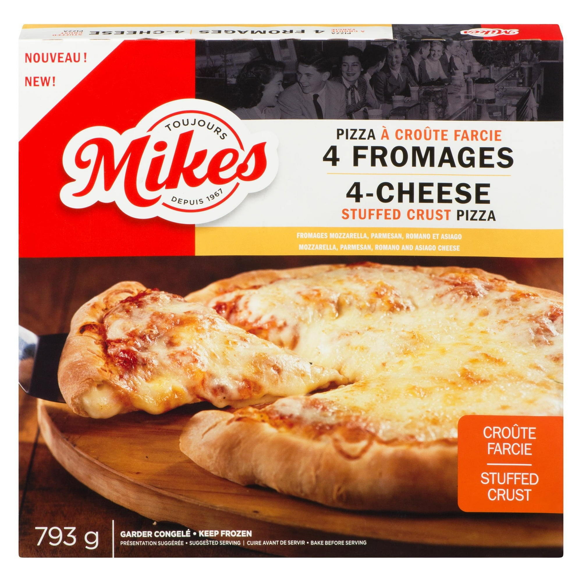 Mikes pizza croûte farcie 4 fromages