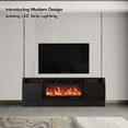 thumbnail image 4 of 1 Particleboard, Led Light Strip 70 Inch Hollow Tv Cabinet 1, 4 of 9