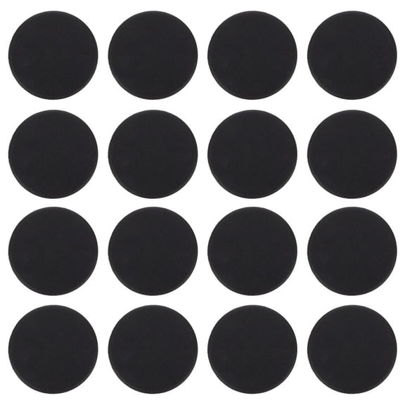 BESTOYARD 20Pcs Plastic Round Plug Bottom Covers Black for Saving Box Sealing