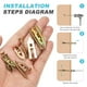 thumbnail image 4 of Anclajes de drywall autoperforantes con tornillos, kit de 30 anclajes de acero y 30 tornillos, 4 of 7
