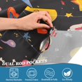 thumbnail image 5 of Yayeee Kitchen Curtains Tier Set of 2 Light Filtering 57"x24" Over Sink Window Panels, Moon Pattern, 5 of 7