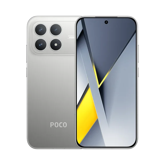 Xiaomi POCO F8 Pro Versión Global 512GB 12GB RAM Dual Sim 6.59" AMOLED Snapdragon® 8 Elite 120Hz 6210mAH 100w NFC Hypercharge,Plata