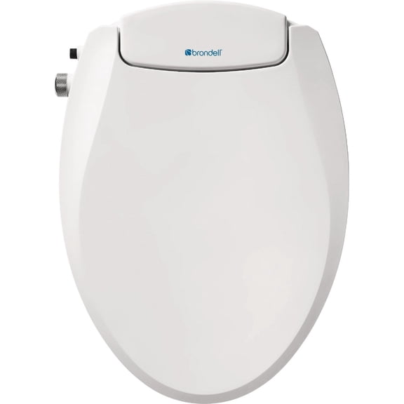 Brondell Non-Electric Bidet Toilet Seat Ecoseat S101 - Dual Nozzle, Easy Install, White — Garden & Landscape Use, Standard Connection