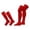 #01-Red, variant on Baseball/Softball Socks Over The Knee, Extra Long Football Socks