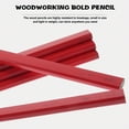thumbnail image 3 of IFANLANDOR 20 Pcs Crayons Octogonaux Rouges pour Projets de Menuiserie Étudiants Charpentiers Artistes, 3 of 4