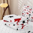 thumbnail image 5 of Manfei Red Cheerleading Zipper Full Size Comforter Sets with Fitted Sheet and 2 Pillowcases For Girls,Cartoon Cheer Bow Print Zipper Bedding SetFor Kids,Reversible,4-Piece, 5 of 7