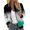 Mint Green, variant on Lisingtool Winter Coats for Women Coat for Womens Suitable Daily Jackets Lightweight Zip up Jacket Floral Print Coat Stand Collar Short Sports Outwear Womens Tops Blue