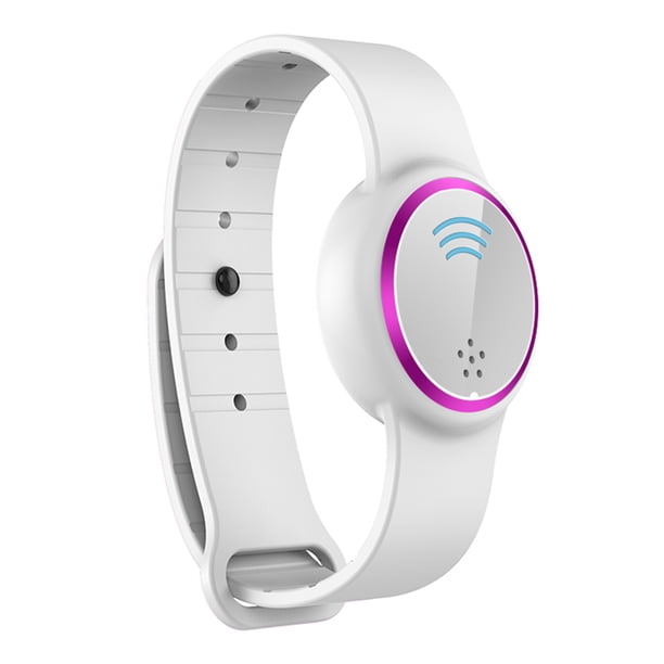 Pulsera Antimosquitos Q9, Repelente Ultrasónico Portátil para Niños, Adultos y Embarazadas, Resistente al Agua, Ideal para Actividades al Aire Libre, Colores Blanco y Morado Disponibles