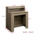 thumbnail image 4 of JOYSOURCE 20"-100" Extendable Dining Table with Storage Sideboard for 6-10 Person, Extra Long Transformer Table, Modern Multifunctional Conference Meeting Table with Extension Leaves Holder, Oak, 4 of 7